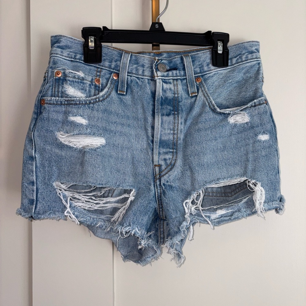 Distressed Denim Women Shorts